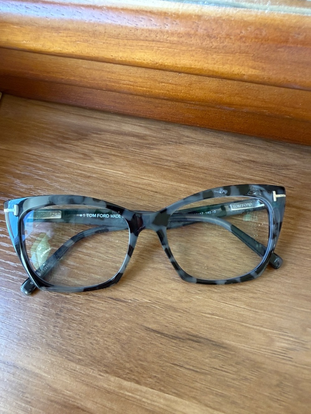 Tom Ford Women's Grey Tortoise Square Optical Readers